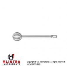 Doyen Spherical Burr Short Borchardt Shaft Stainless Steel, Diameter 12.0 mmØ